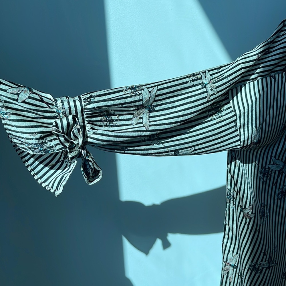 Striped Oversized Button Down - image 3